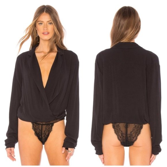 Free People Elsa Bodysuit. XS. Black - Picture 2 of 8